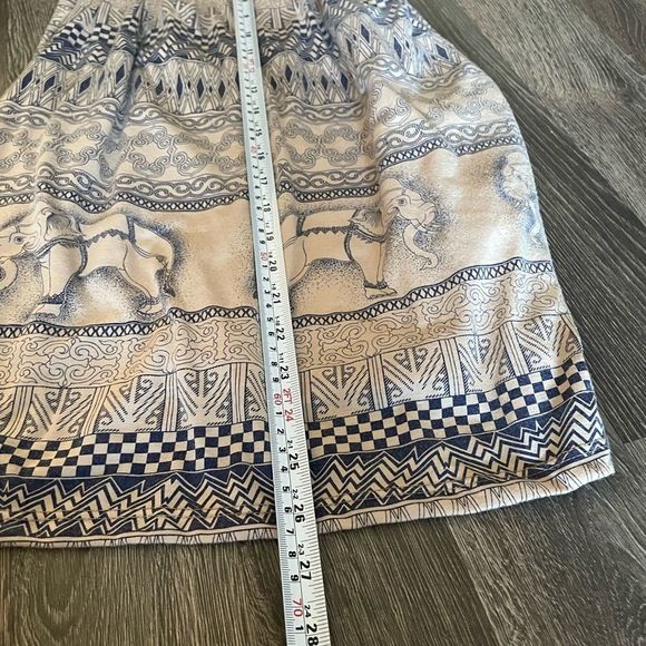 Blue and Beige Dress - Picture 5 of 7